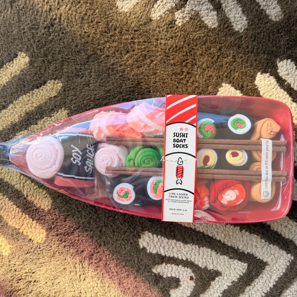 Sock sushi perfect gift for teens *New* Sushi Boat Socks Gift Set